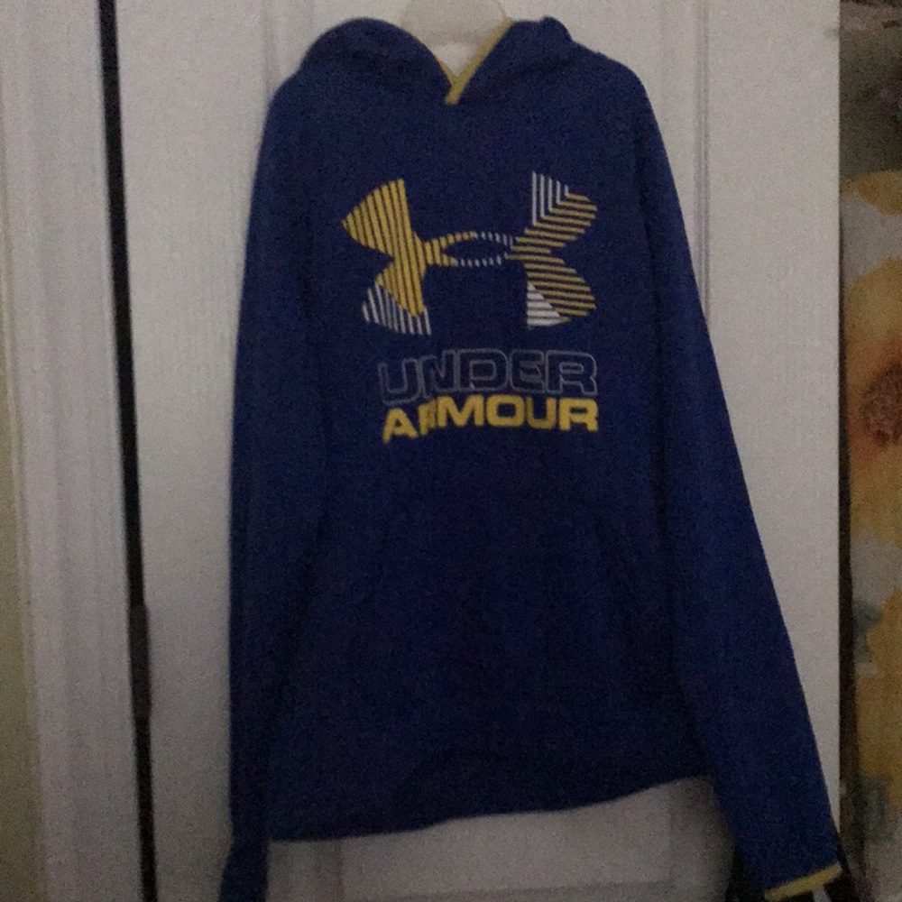 Under Armour blue and yellow boys sweatshirt